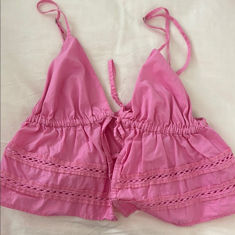Zara Pink Crop Top